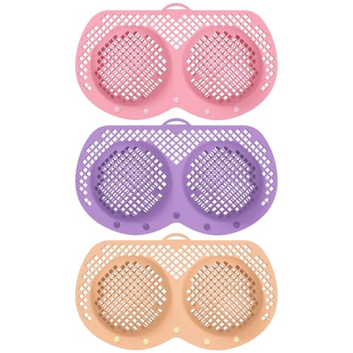 EASYSLWC 3PCS Bra Bags for Laundry, Lingerie Bag for Washing Delicates, Silicone Laundry Bra for Washing Machine A-36D Cup, Maternity Everyday Bras, Underwired...
