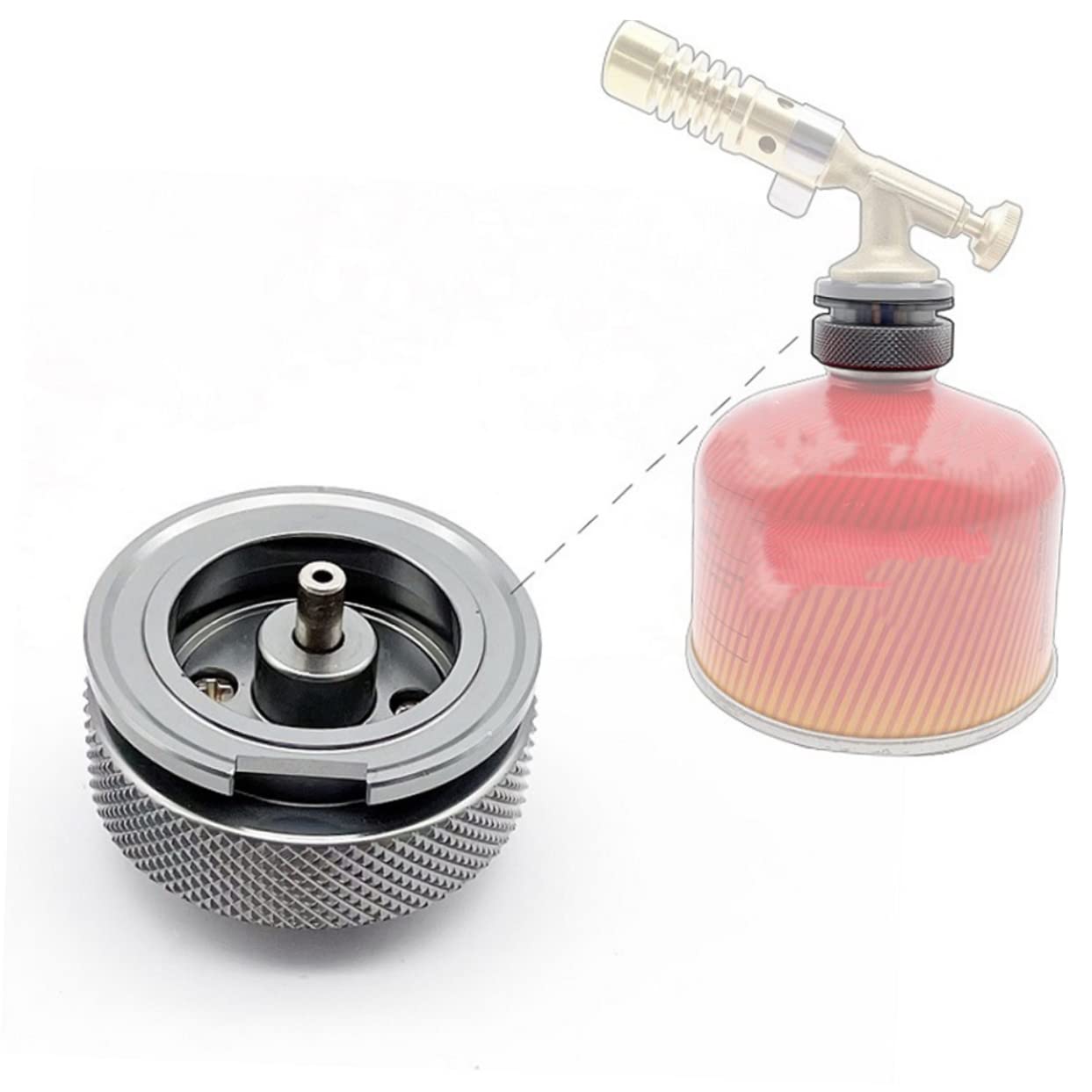 Parliky Compact Propane Tank Adapter for Camping Stove Outdoor Stove Converter Easy to Use Long-Term Use
