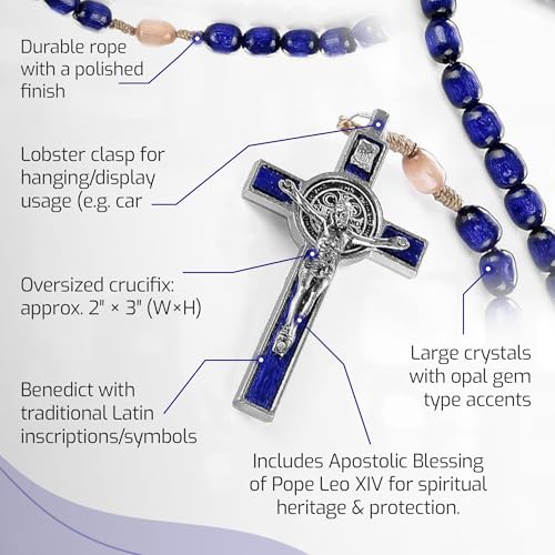 Sanctum Veritas Italy Rosary Pope Francis Vatican Rome Holy Father Medal Cross St. Benedict Guardian Student Christian Veteran US Army Soldier Poison Addiction Death