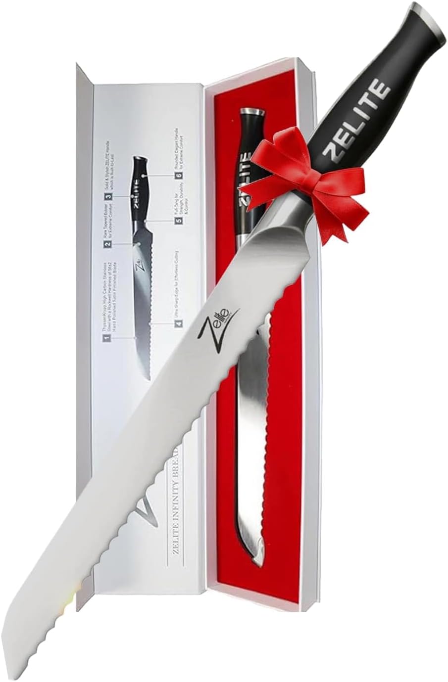 CPシリーズ グループ1 Bread Knife 10" ブラック GE-BRED-56RW