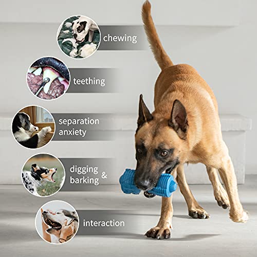 EASTBLUE Dog Squeaky Toys for Aggressive Chewers: Rubber Puppy Chew Toy with Squeaker Almost Indestructible and Durable Toy for Medium and Large Breed - Image 7