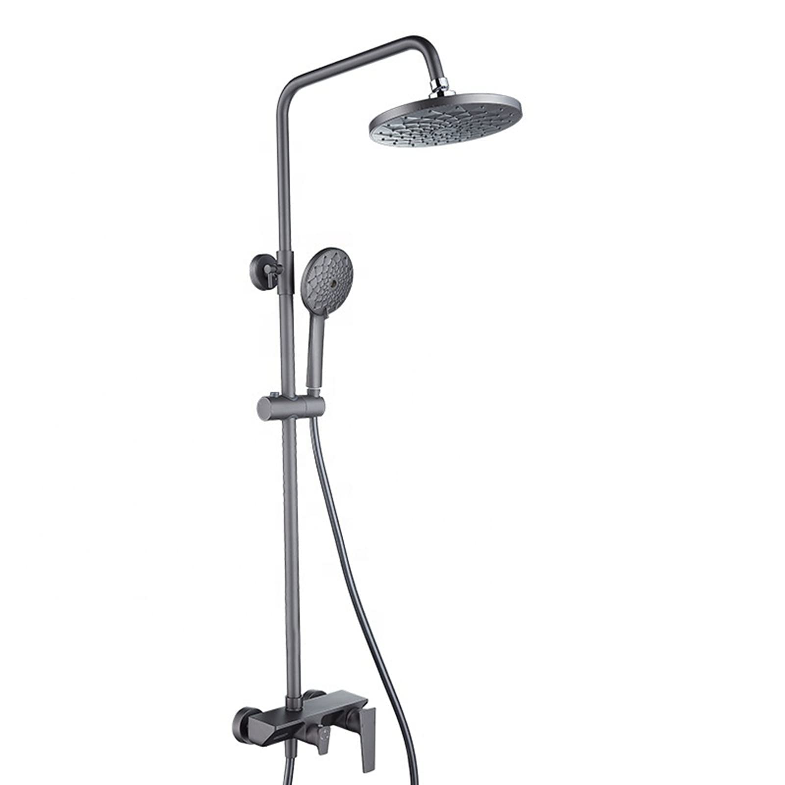 Pommeau de douche à effet pluie avec douchette et bec baignoire de robinetterie