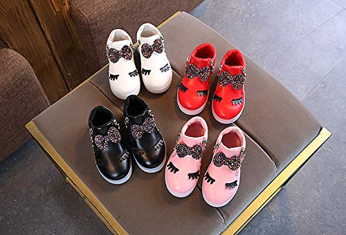 Girl's Snow Boots Ankle Boots for Girls Luminous Zipper Short Suede Booties Fashion Boots for Toddler Kids4