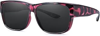 LVIOE Over Glasses Fit-over Sunglasses for Women/Men, Wrap Around Polarised Sunglasses for Driving UV Protection