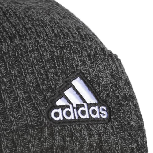 Image of adidas Men's Recon Ballie Pom Beanie | Warm Double-Layer Knit, Soft Stretch Fabric, Snug Coverage, Cold-Weather Ready