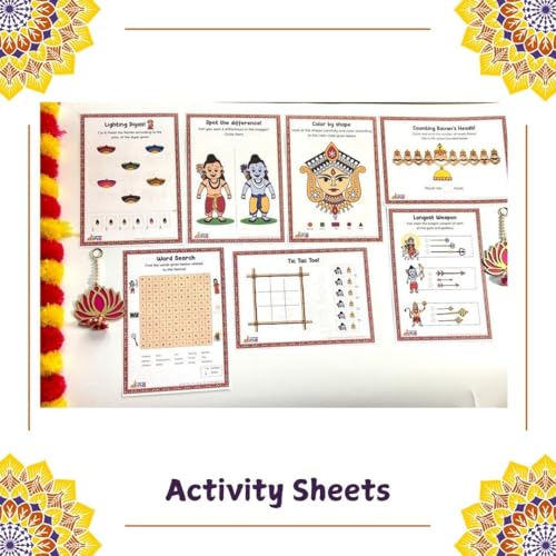 Image of Learning Dino Diwali Art and Craft Kit for Kids | Diwali Gift for Kids Age - 3,4,5,6,7,8