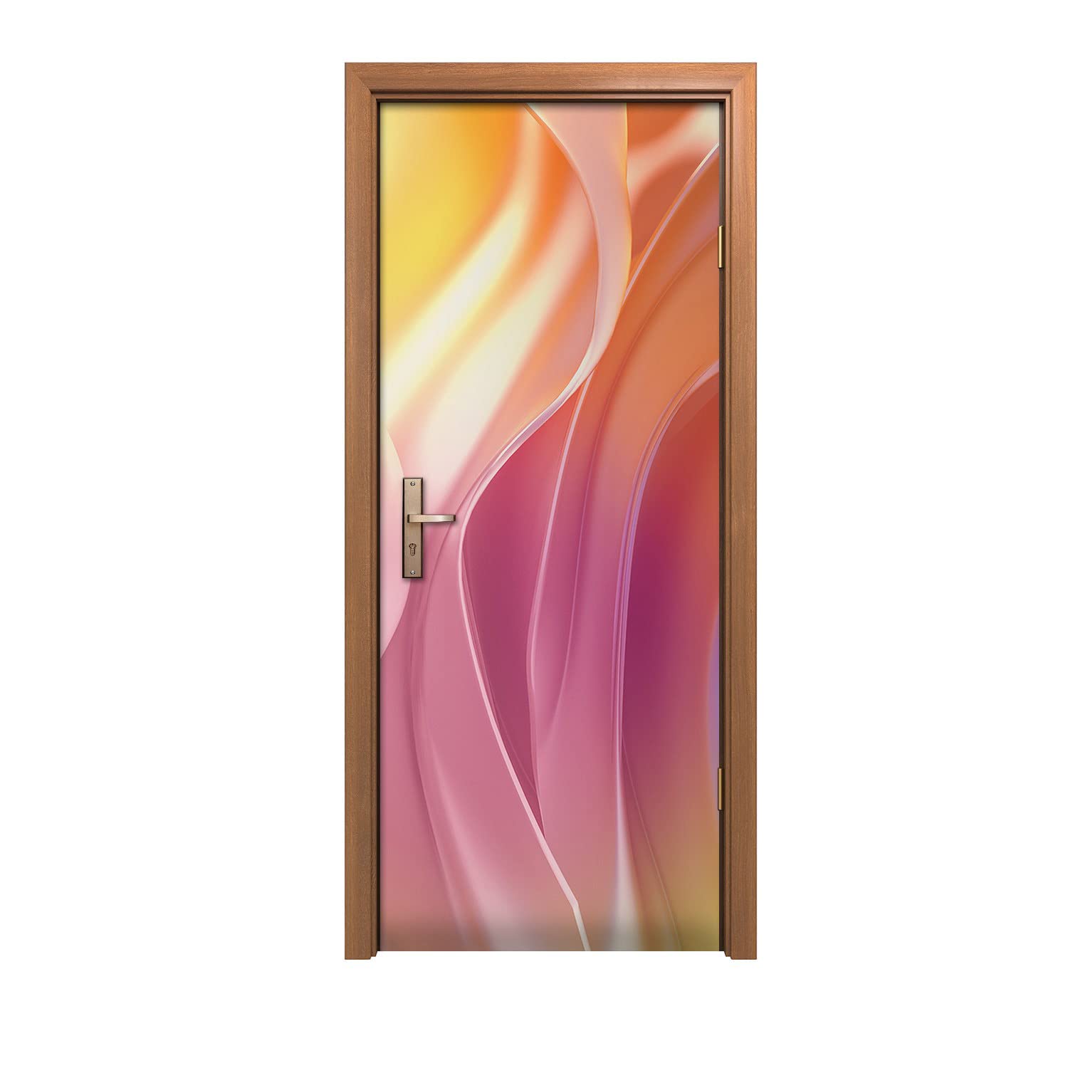 Autocollant de porte vagues Coloray 80x200cm pour déco de salon