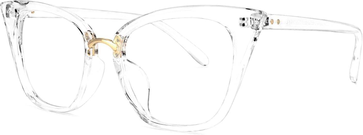 Zeelool Cat Eye Glasses Frame for Women Clear Lens Chandrika ZOP01899