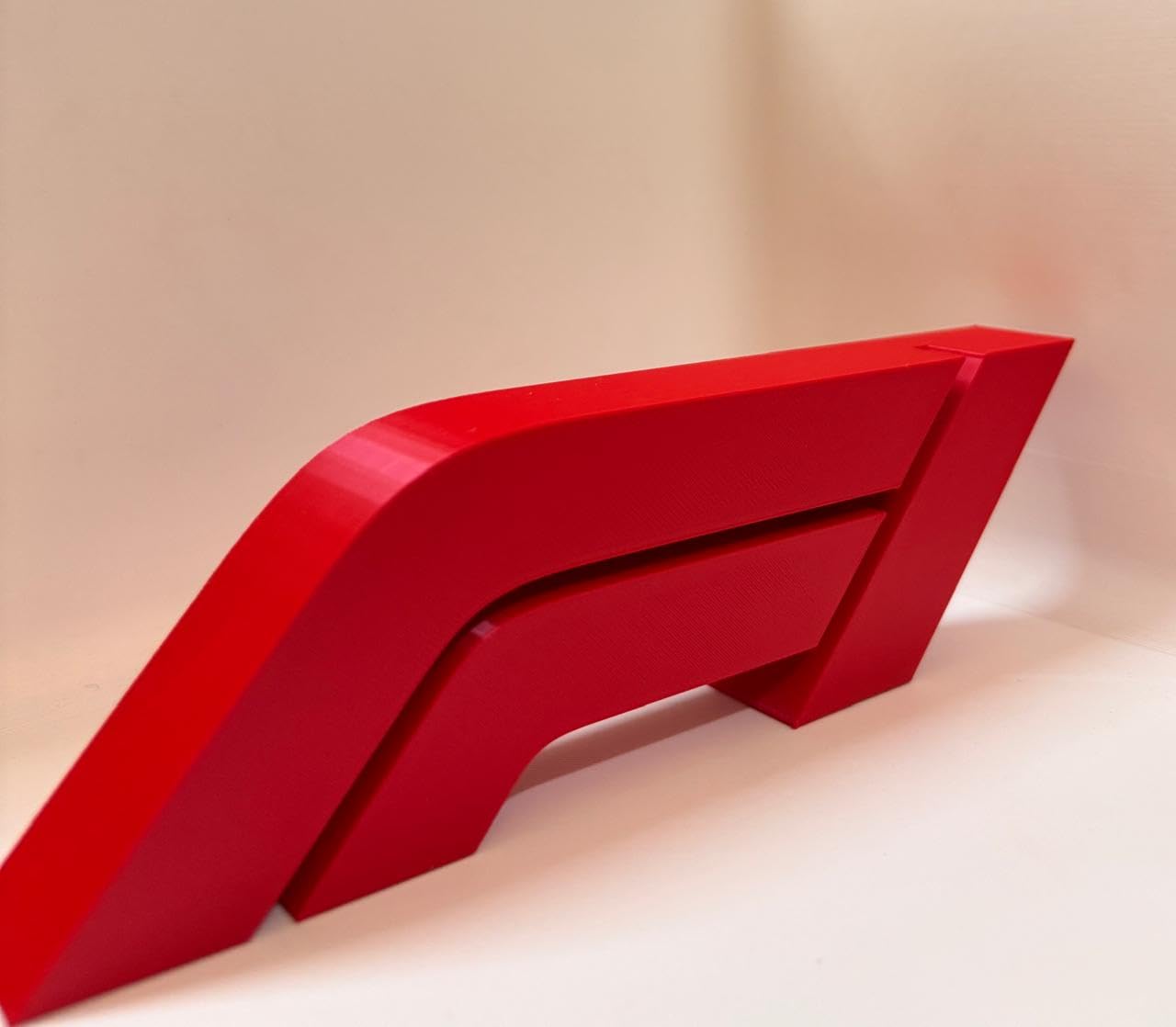 Formula1 Logo Display – F1 Desk/Wall decor for Car Lovers | Stylish Red & Black Motorsport Decor Gif-image-35