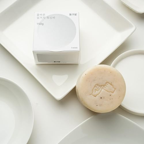 Miniatura 5 de Donggubat, The RIGHT - Barra de lavado de platos, jabón de platos de tipo sólido, ingredientes naturales, espuma rica, cero residuos, sin plástico,