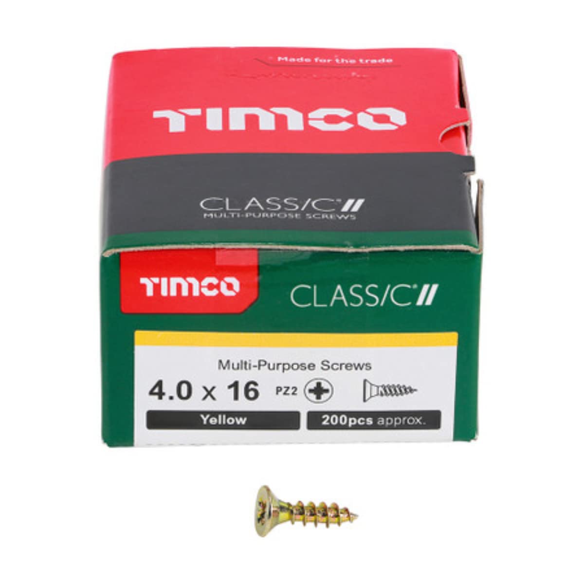 Timco Gold Classic Multi-Purpose Screws - Pz - Double Countersunk - 4.0 X 16 - Box Of 200