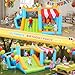 AKEYDIY Bounce House, 10-in-1 Inflatable Bouncy House Obstacle Course for Kids 3-12,Outdoor/Indoor with Obstacle Jump Area, Side, Toy Market Stand Football Shooting, Ball Pit,Air Blower Include