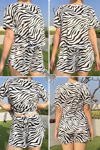 Image of Ekouaer Womens Pajama Sets Sexy Lounge Sets Side Split Short Pj Sets Cute Pjs 2 Piece Comfy Sleepwear Loungewear