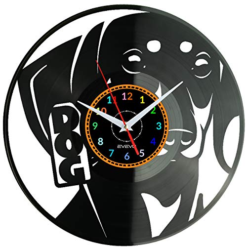 Horloge Murale Teckel en Vinyle Design Rétro Décoratif pour Salon - 2