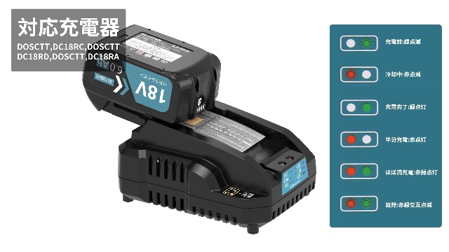 Amazon.co.jp: DOSCTT 互換 マキタ 18v バッテリー 6.0ah BL1860B 【2