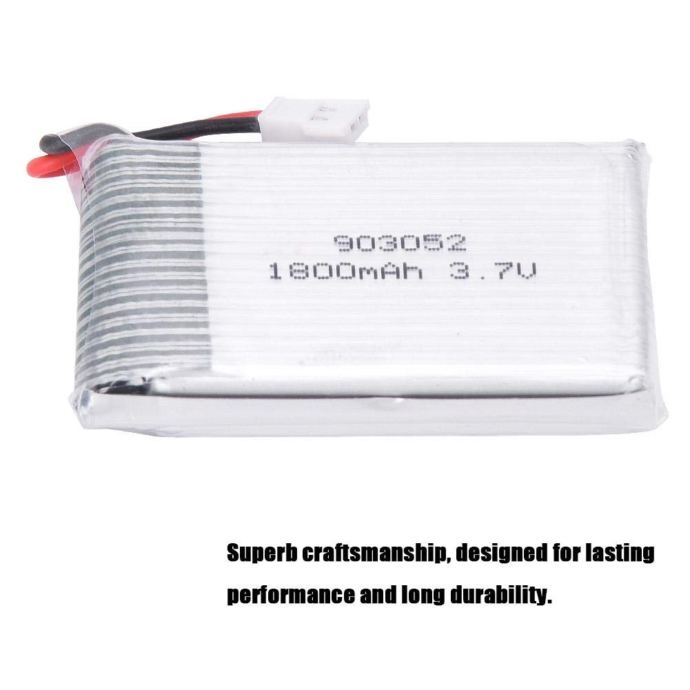 Batteria per Drone 3PCS per E88 E88Pro E100 E99 K3 K6 E89 P1 P4 P5 P8P10, Batteria Ricaricabile per Quadricottero 1800MAH 3.7V