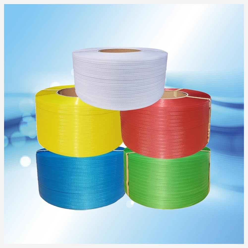 GZHERVICES Rotolo di Reggia per Imballaggi Pesanti, Reggette in Poliestere, Reggette in Plastica, per Imballaggi E Reggette per Pallet(Blue-C)
