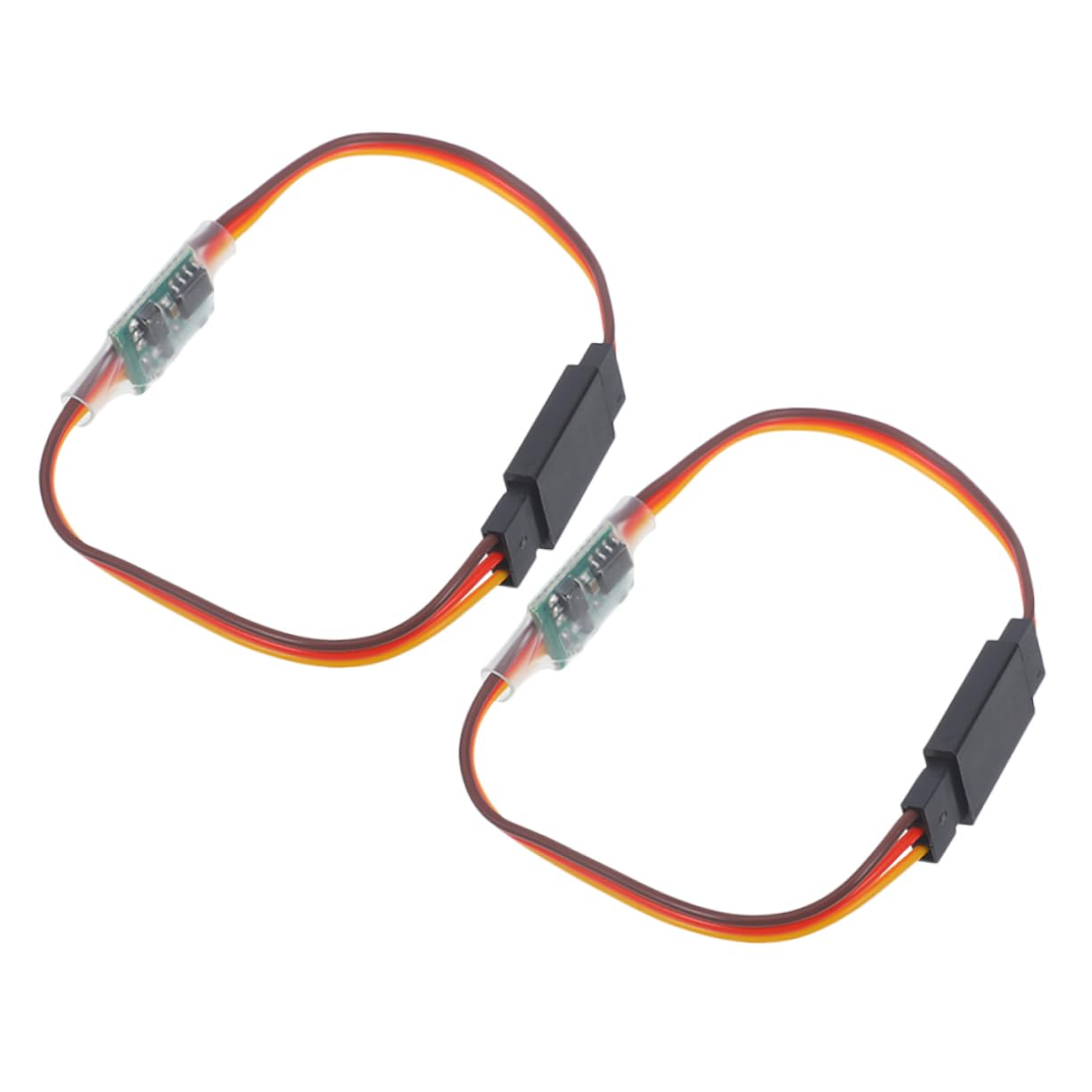 DOITOOL 2pcs High Voltage Signal Inverter Steering Gear for Airplane Car Robot 3v-24v Versatile