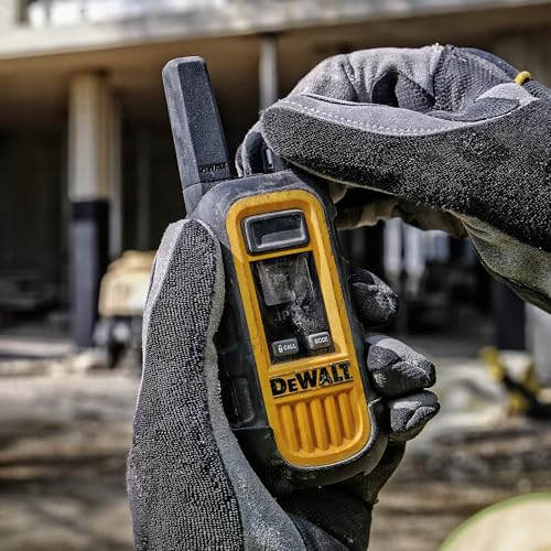 Image of DEWALT DXFRS3090 FRS Jobsite Radios, 1W Long Range 2 Way Radios, IP67 Weatherproof, 6 Pack, Base Station, Gang Charger, DXFRS3090-BCH6