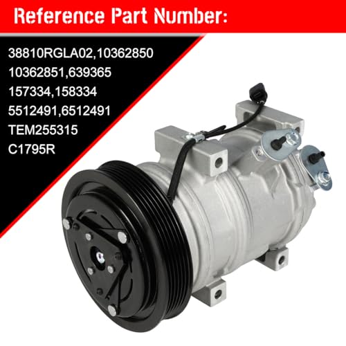 Image of CCIYU AC Compressor w /Clutch for Honda Pilot for Honda Odyssey 2007-2017