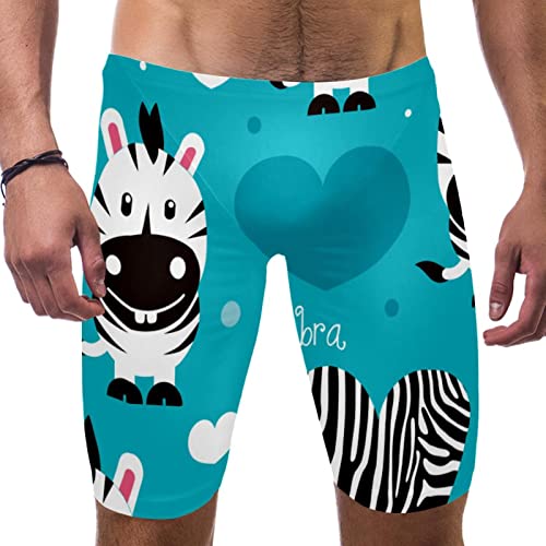 Pantalones cortos de natación que evitan la humedad, bañador azul multicolor talla L