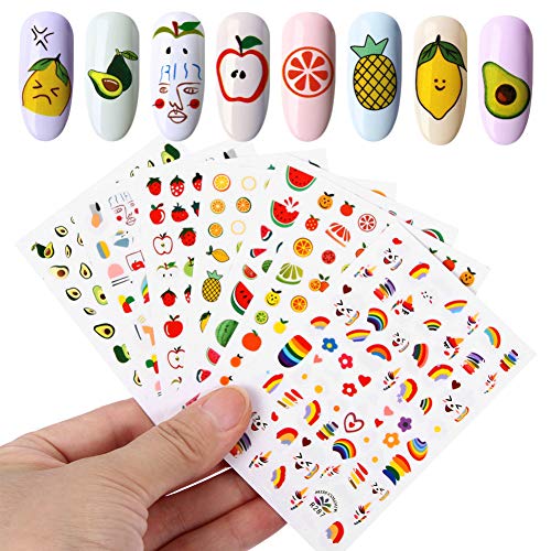 YHNSXZ 1 Foglio Summer Fruit 3D Nail Art Transfer