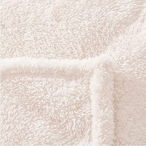 Panku Fuzzy Faux Fur Throw Blanket For Couch, Extra Soft Warm Fluffy Fleece Blanket Throw For Couch, Sofa, Camping, Travel, Lightweight Decorative Throw, 50X60 Inch, White #TOP7