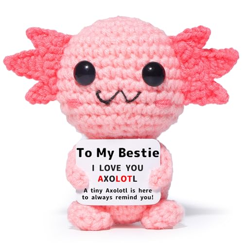 Axolotl au crochet fait main OkiyiD : mini peluche artisanale d'exception