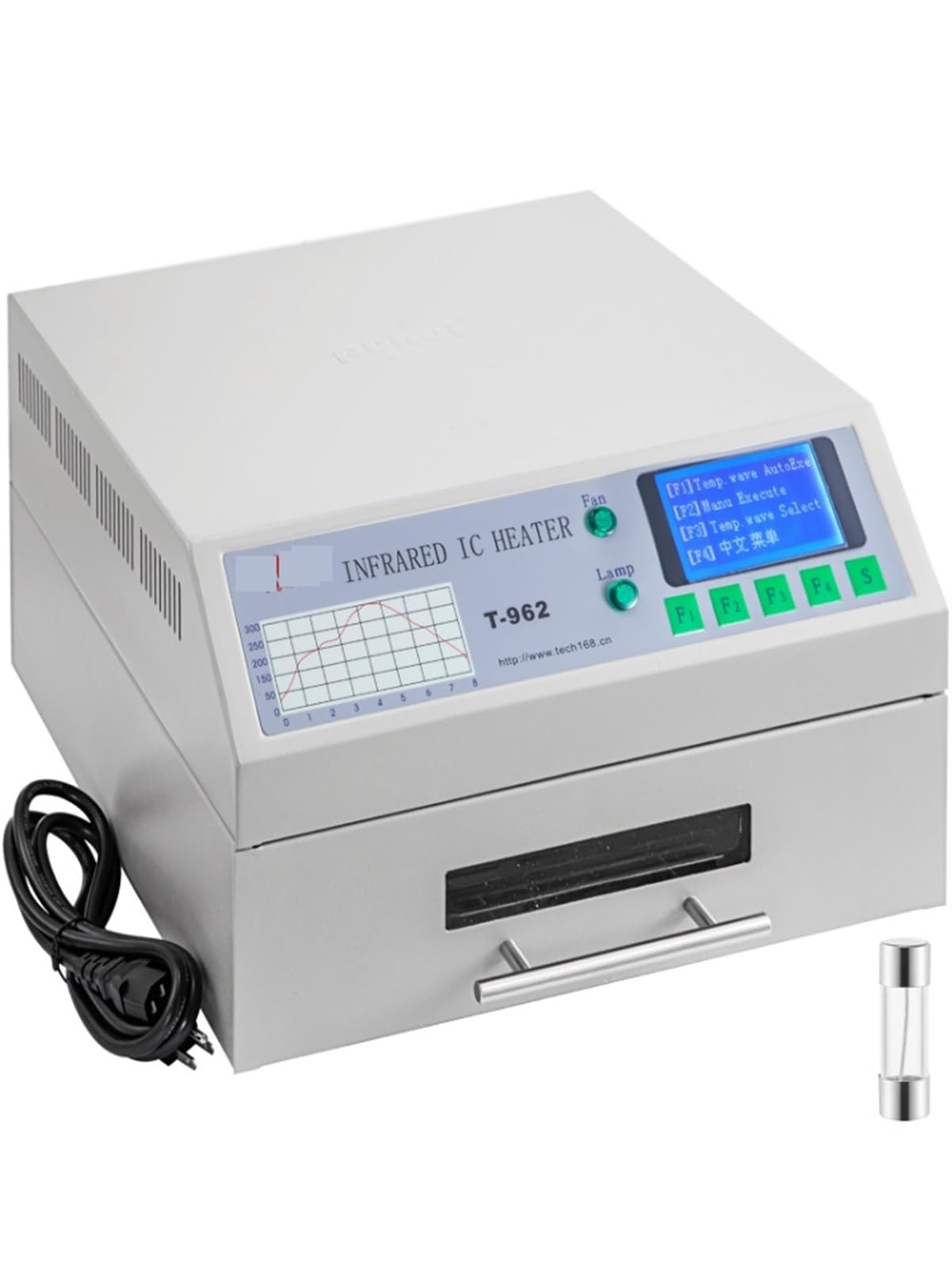 T962A T962 Desktop Reflow Oven Soldering Station Welding Machine Infrared Heater PCB Board SMD SMT BGA Rework Station Tool(T-962A)