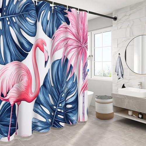 Rideau de douche polyester anti-éclaboussures avec crochets inclus 180cm