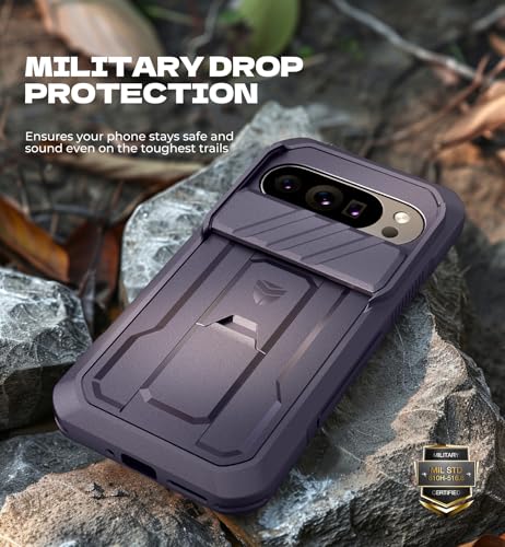 Coque Google Pixel 10 Pro XL Dexnor Violet avec protection écran et support