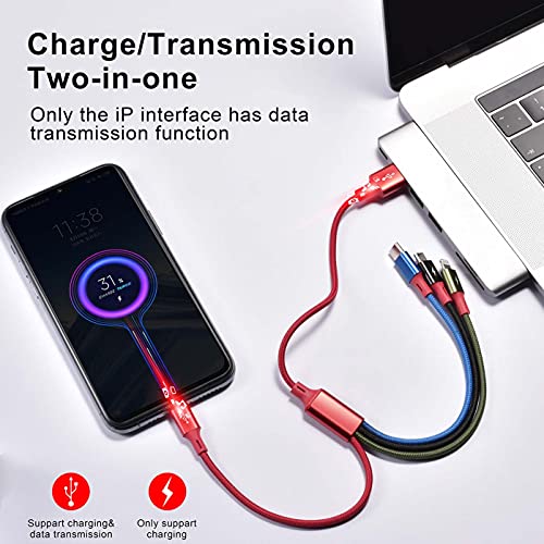 Minlu ACMI-BT-AHI-5P Short Multi Charging Cable, 1Ft/2Pack Multi Charging Cord, 4 In 1 Multi Charger Cable,Multi Charger,Fast Charging thumb #1
