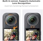 K&F CONCEPT Optical Tempered Glass Lens Protector for Insta 360 X5 | 2-Pack Premium Lens Guards, 9H Hardness High Transparency Multi-Coated Lens Cover for Insta360 X5 Accessories FVI102