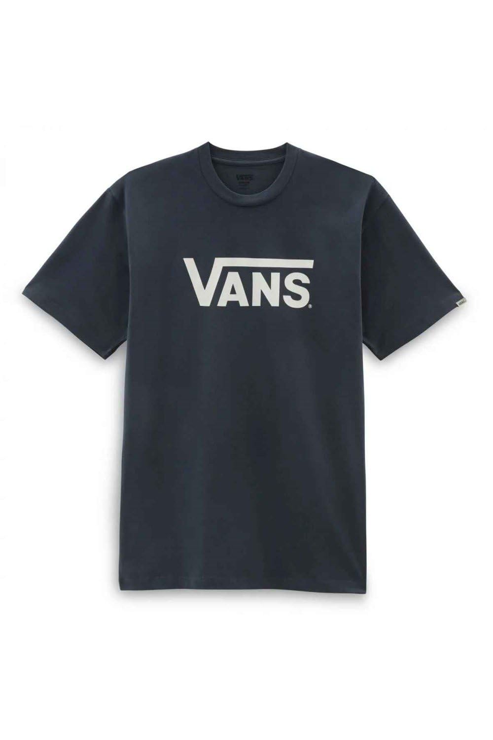 Vans Men's Indigo-Marshmallow Classic Drop V T-Shirt, Small