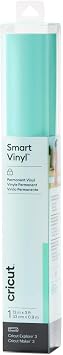Cricut Smart Vinyl (Strong Adhesive) / Mint / 13.0 inches (33 cm) x 0.3 ft (0.9 m) / Outdoor Use / Waterproof / UV Resistant / 3 Year Durability / Smart Vinyl (Permanent) [Compatible with Explore 3