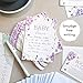 25 Baby Shower Invitations for Girl with Diaper Raffle Tickets for Baby Shower and Book Request Cards and Envelopes - Total 100 Pcs Baby Shower Invitations Diaper Raffle Bulk Set Including Envelopes and Purple Baby Shower Book Cards