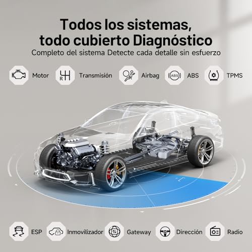 Diagnosis coche TOPDON ArtiDiag EU-E para apagar testigos de fallo y codificar módulos 6