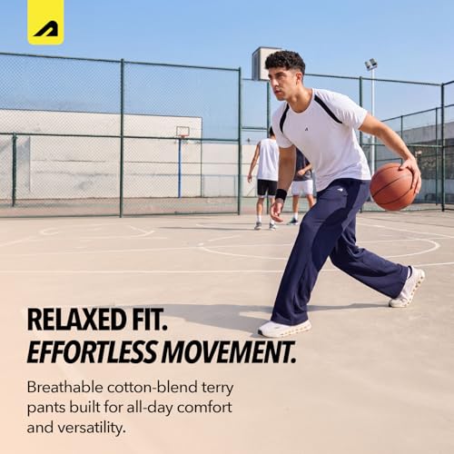 Image of Boldfit Track Pants for Man Wide Leg Baggy Track Pants Cotton Blend Baggy Trackpants for Men Korean Wide Leg Pants for Men Lower for Man Casual Trousers & Lounge Joggers with Pockets
