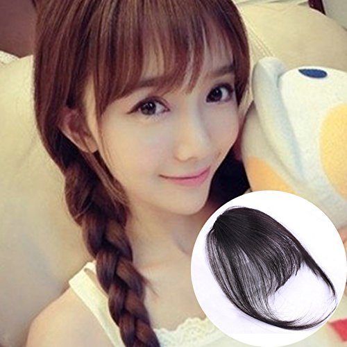 Real hair thin air bangs wig piece fake bangs invisible