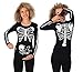 Peaberry Women's Halloween TRUE MATERNITY Skeleton T-Shirt Pregnancy Tee Baby Girl