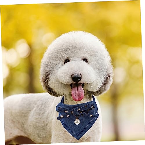 Milisten 4 Pcs cachecol lenço cachorro pérola toalha saliva para animais estimação bandana pet colei