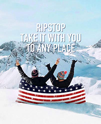 Orsen Camping Accessories Inflatable Lounger Couch Hammock Waterproof, Air Sofa for Backyard Lakeside Beach with Compression Sacks, Outdoor Gifts for Men Boyfriend (USAFLAG)