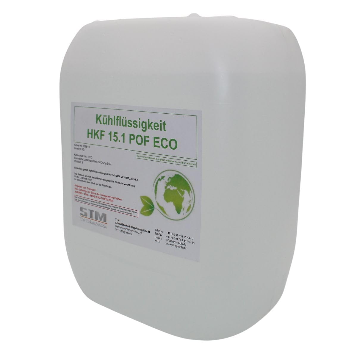 Liquide de refroidissement HKF 15.1-POF Eco Liquide de refroidissement Poste à souder Respectueux de l'environnement 10 l