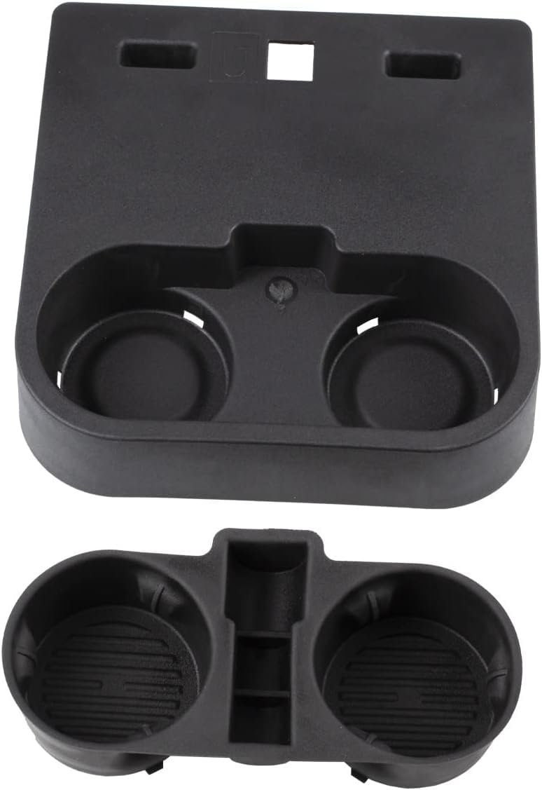 Compatible for Front Center Console Cup Holder Tray Insert Ford 2015-2020 F150 2017-2022 F250 F350 F450 Super Duty HC3Z-2813562-AB