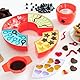 InnovaGoods V0103367 2 in 1 Schokoladenfondue-Maker, Kunststoff, Rot