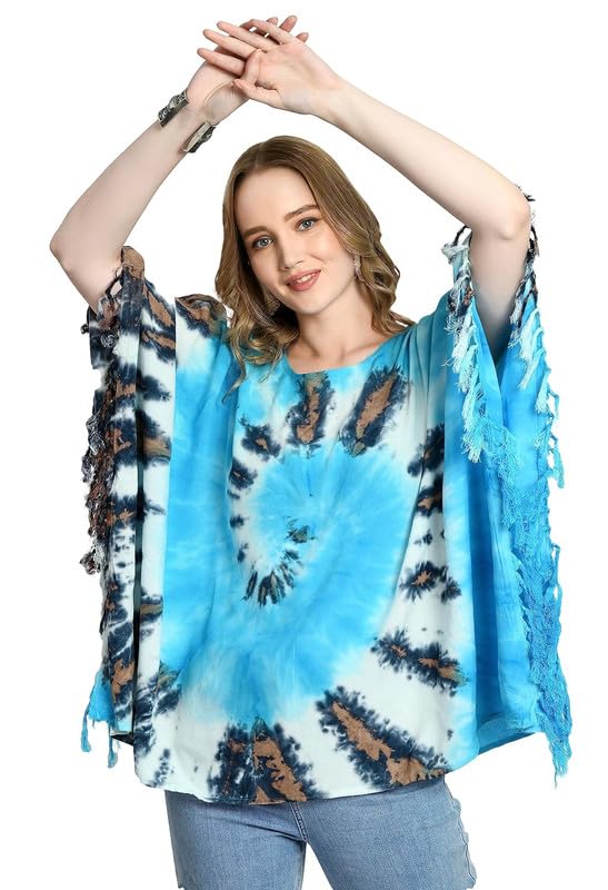 cigain Women's Short Dashiki Print Kaftan Dress Beach Wear Kimono Nighty-picture-42