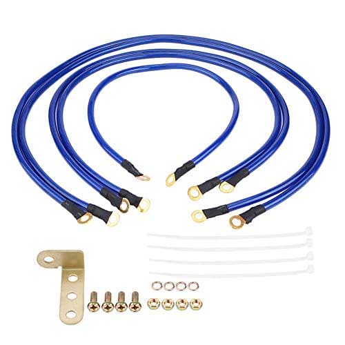 GOTOTOP Car Ground Cable Universal 5-Point Auto Car Earth Cable