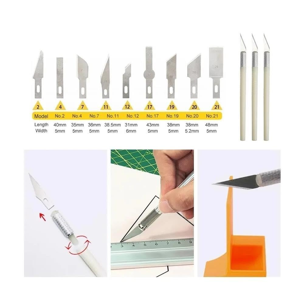 3D-Drucker-Werkzeugset for FDM/SLA, Düsenreiniger und Schaber-Set(42pcs)