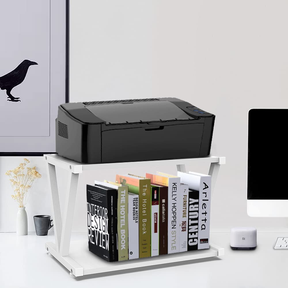 VEDECASA Support D'imprimante Mobile à 3 Niveaux - En Bois - Cadre En, image size:1000x1000