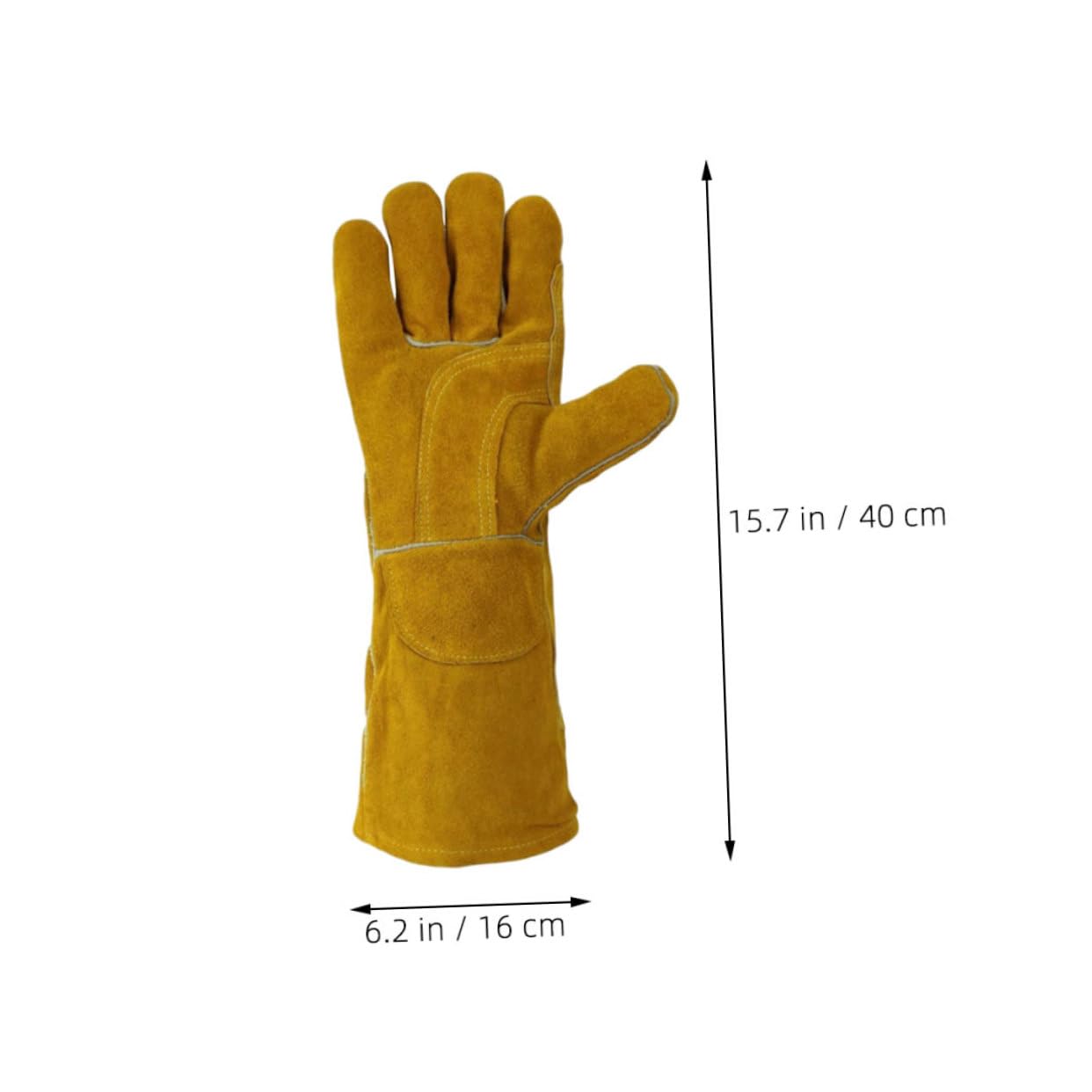 HAWILLOSCH Thermal Gloves Men Heat Resistant Work Gloves for Welding Cutting and Garden Work Comfortable Cowhide Canvas